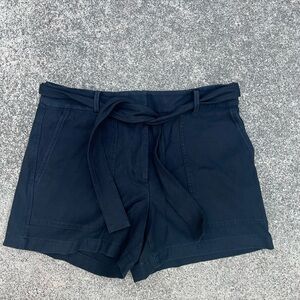 Ann Taylor Black Belted Shorts, Size 8